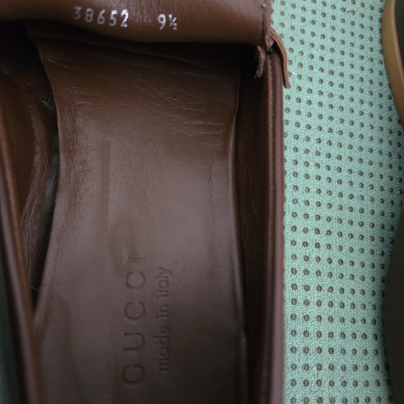 Gucci Brown Leather Slip-On Loafers